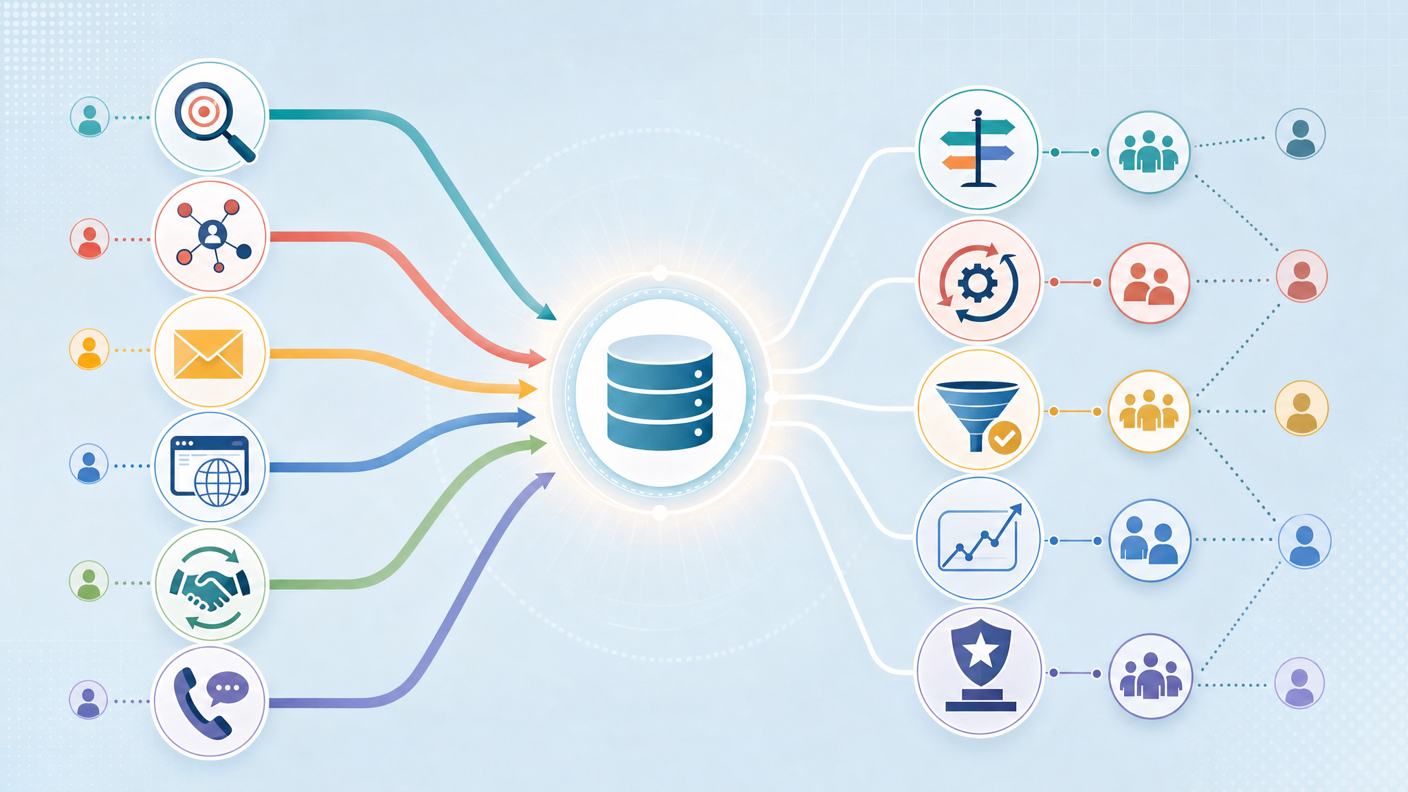 Mature Marketing & Revenue Operations model delivering centralized reporting, documented processes, operational governance, and continuous improvement.